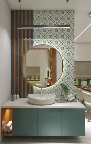 Countertop basin with storage