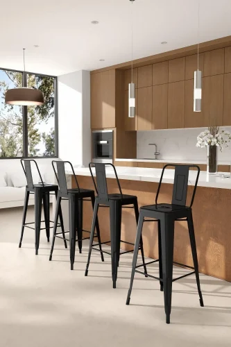 Industrial Metal Bar Stools