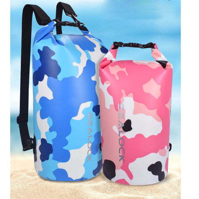 Wute Camo Dry Bag Floating Waterproof Backpack