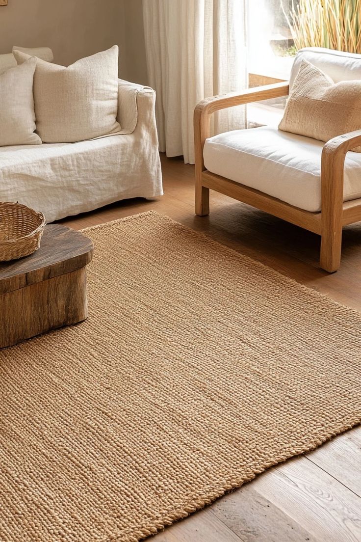 Natural Fiber Rugs for Living Rooms