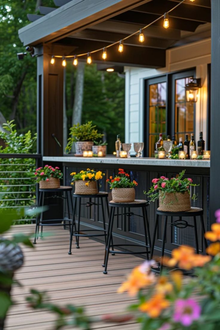 outdoor bar counter