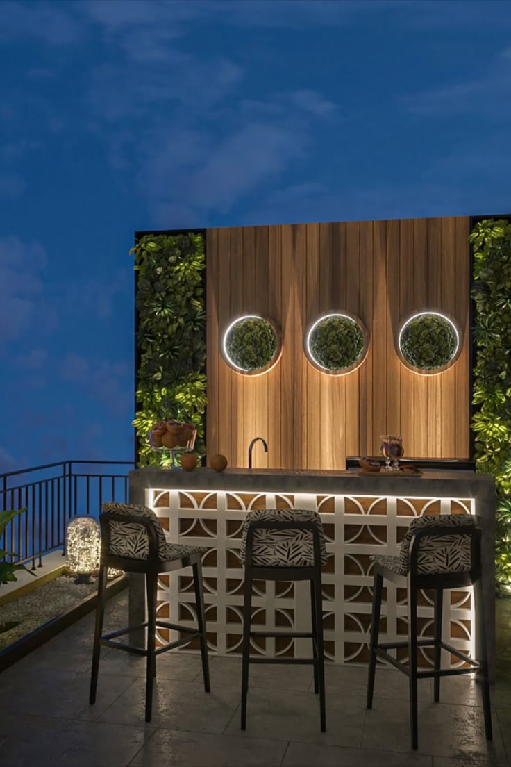 outdoor bar counter