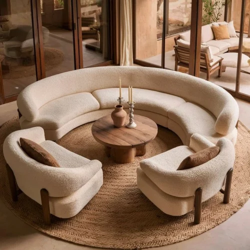 Go for a sectional if you need more seating.