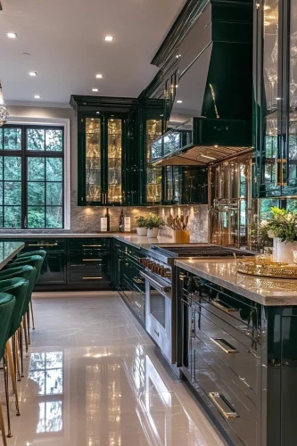 Kitchen Design with Glass Doors