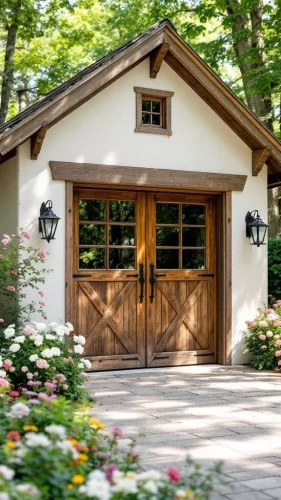 Dutch Doors with Upper Glass Panel