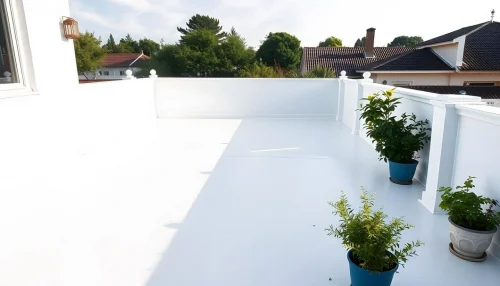 Waterproofed terrace look