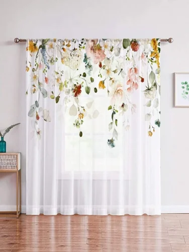 Use transparent, colourful curtains